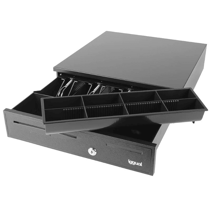 iggual Cajón portamonedas IRON-20 42cm 4+8 negro 3