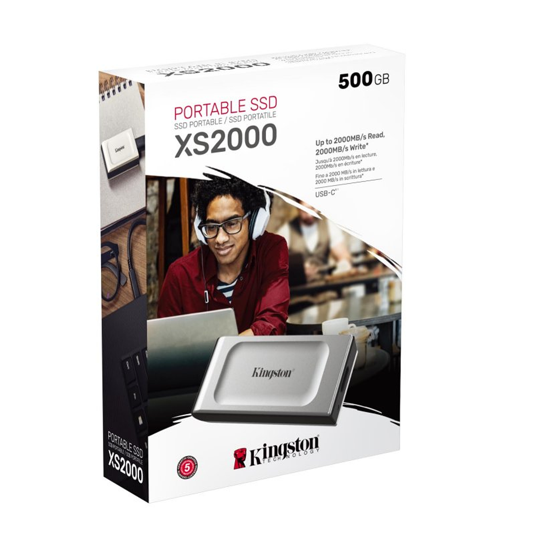 Kingston XS2000 Portable SSD 500Gb USB 3.2 tipo-C 3