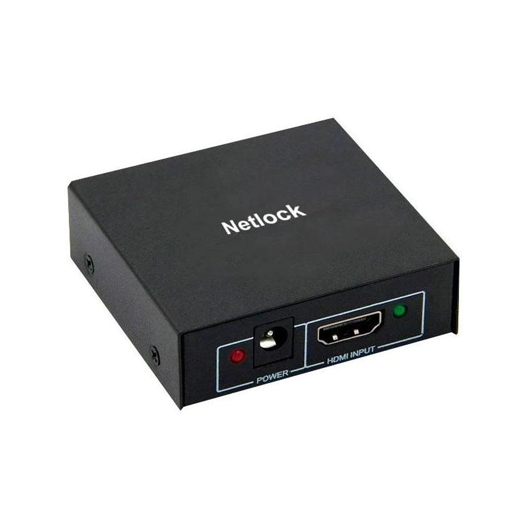 Netlock Splitter HDMI 4K/30Hz de 2 puertos mini 2