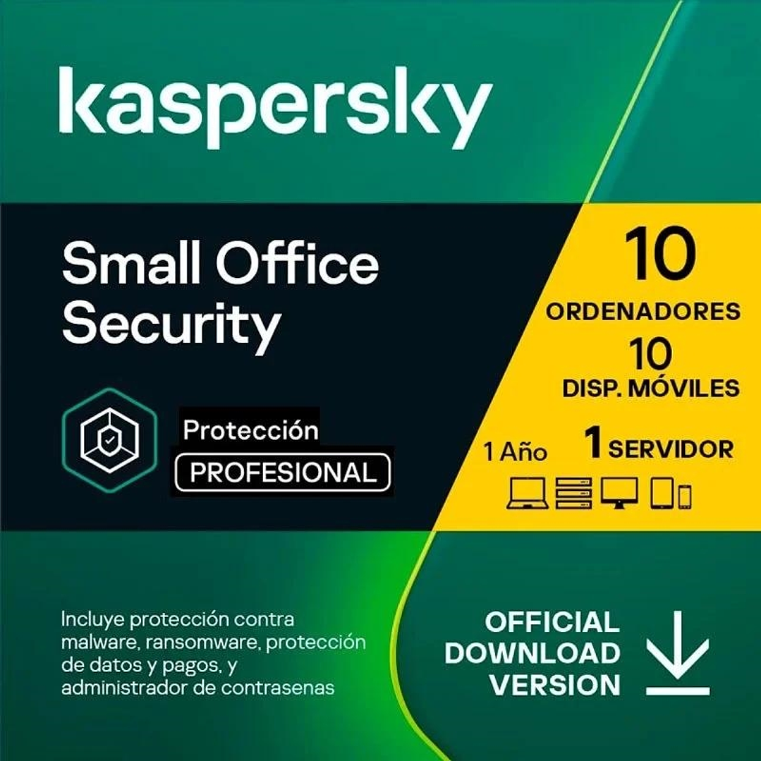 Kaspersky Small Office Security v7 10+1 ES ESD 1