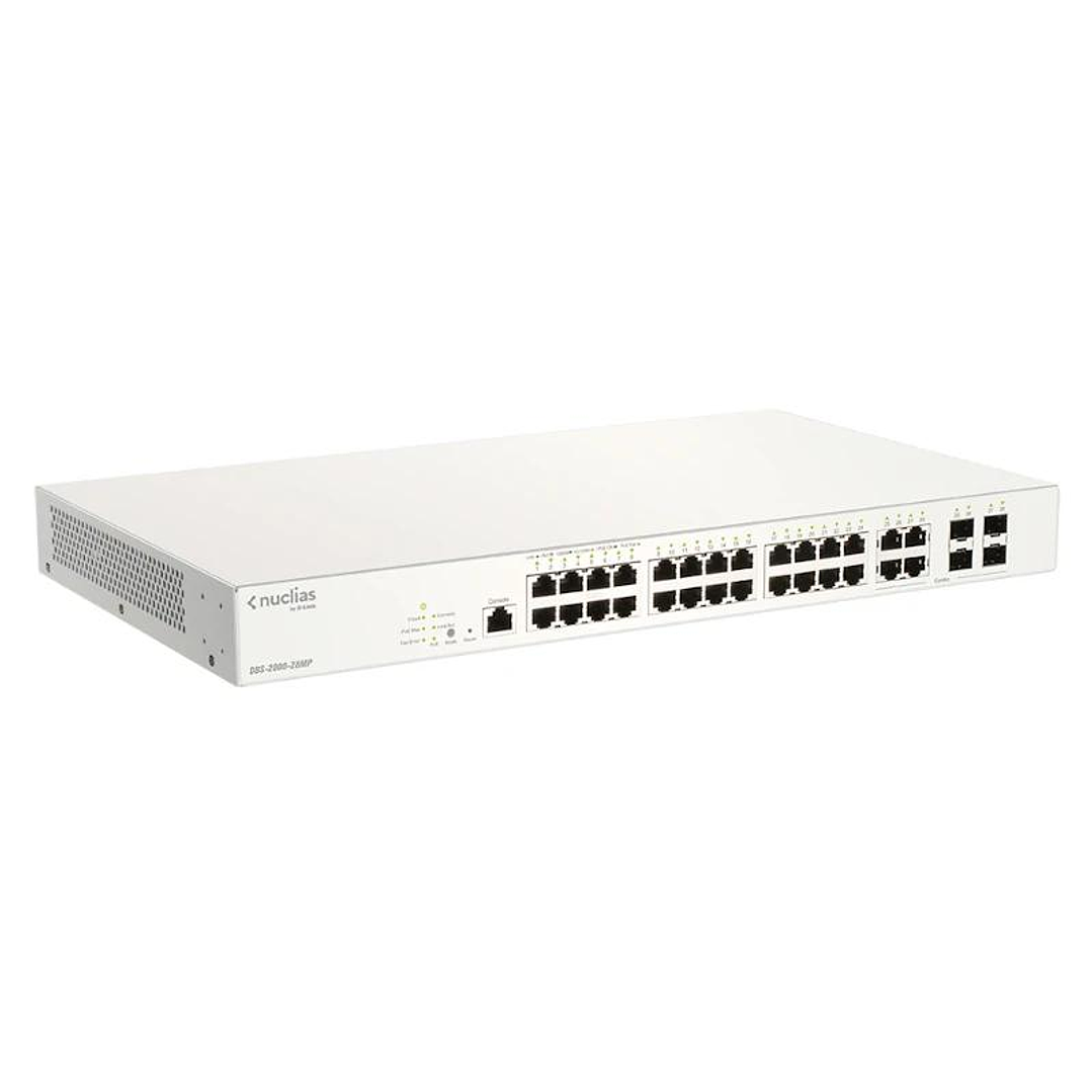 D-Link DBS-2000-28MP/E 28xGb PoE+ Switch 370W 1Y 2