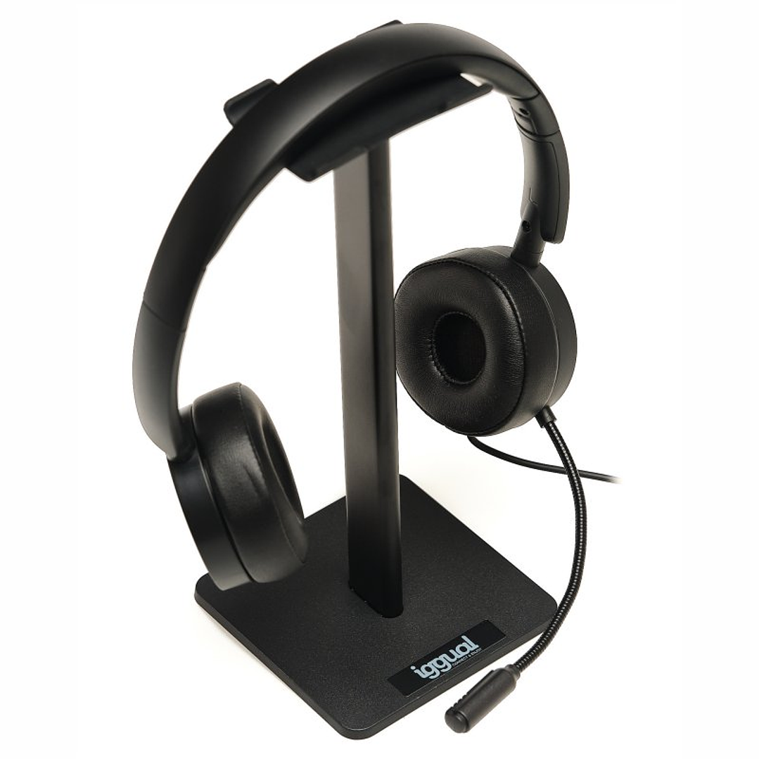 iggual Kit auriculares Dual Tech + soporte SA22 3