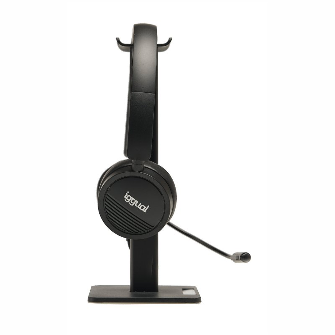 iggual Kit auriculares Dual Tech + soporte SA22 4