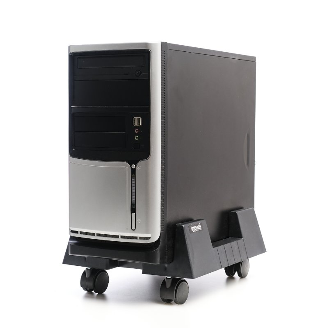 iggual SOP1 Soporte CPU ajustable con ruedas 2