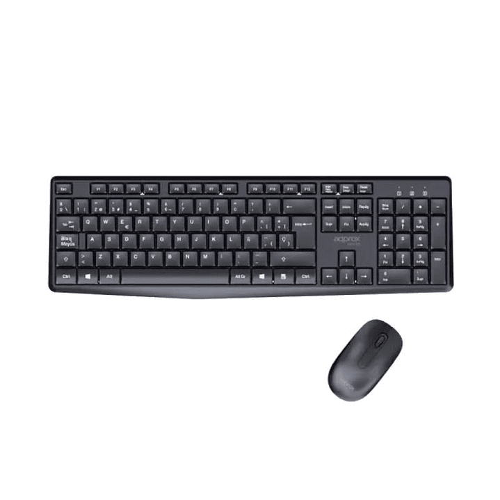 APPROX Teclado+raton inalamb X420B 1000DPI Negro 1