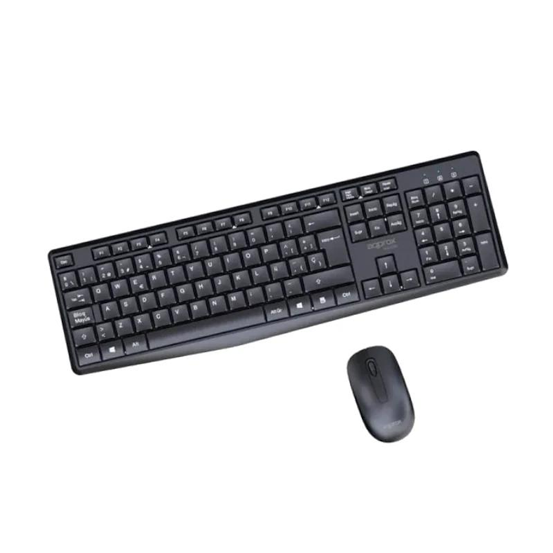 APPROX Teclado+raton inalamb X420B 1000DPI Negro 2