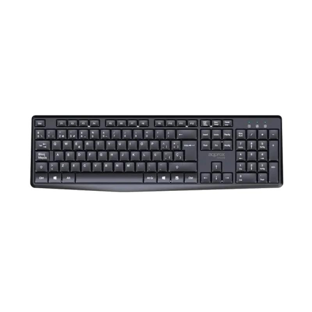APPROX Teclado+raton inalamb X420B 1000DPI Negro 3