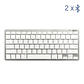 iggual Teclado Bluetooth Slim TKL-BT plata 2 canal - vignette 1