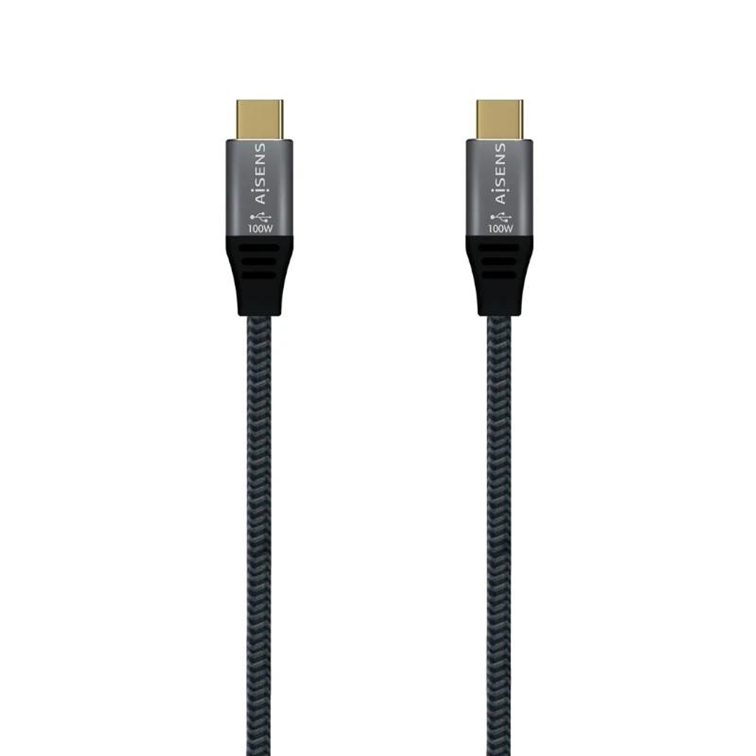 Aisens Cable USB3.2 Gen2X2 5A E-Mark CM-CM Gris 2M 1