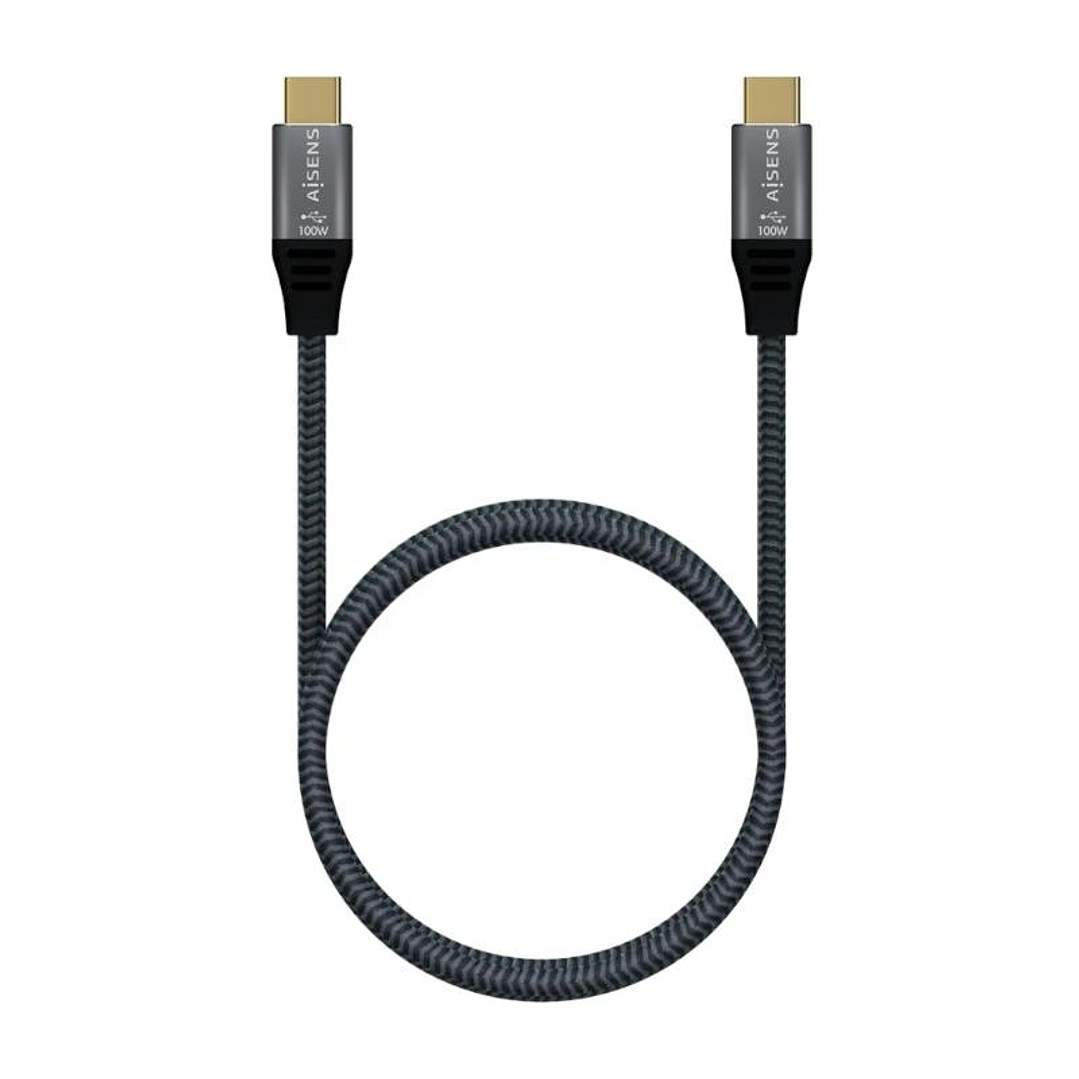 Aisens Cable USB3.2 Gen2X2 5A E-Mark CM-CM Gris 2M 3