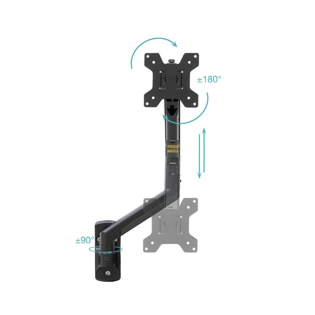 Tooq Soporte Pared LP1334TNR-B 1 brazo 13-34 Negro 2