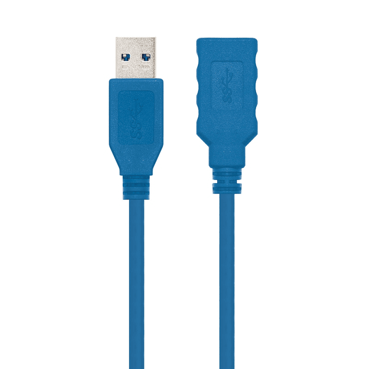 Nanocable Cable USB 3.0, A/M-A/H, Azul, 1 m 3