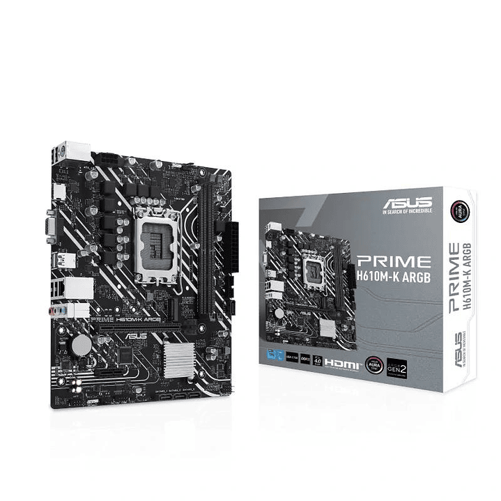 ASUS Placa Base PRIME H610M-K DDR5 ARGB mATX 1700 1