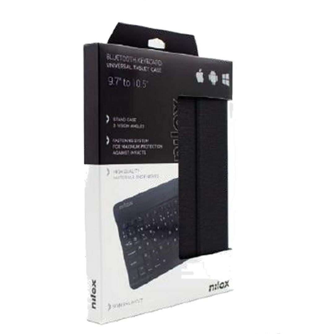 NILOX Funda tablet 9.7 a 10.5 teclado bt negro 4