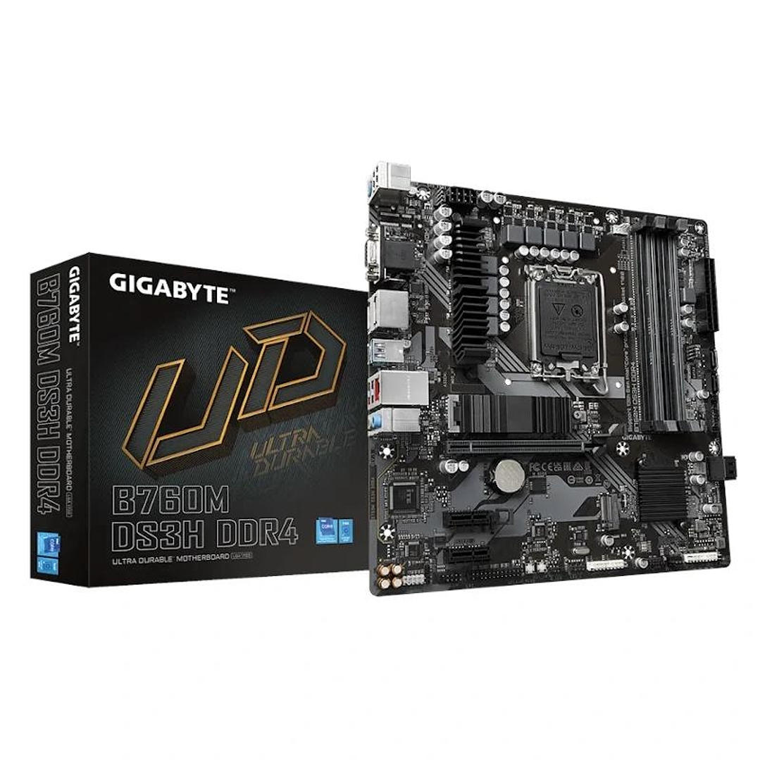 Gigabyte Placa Base B760M DS3H DDR4  mATX LGA1700 1