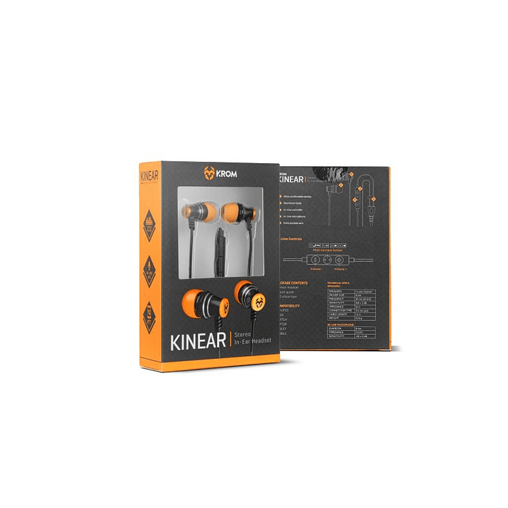 KROM Auriculares Gaming Kinear multiplat. 4