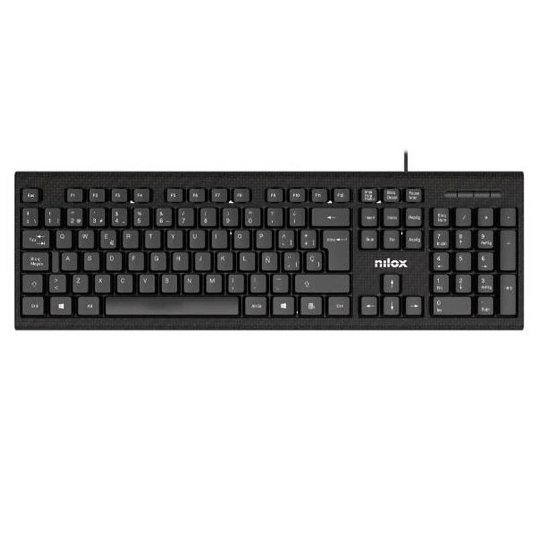 NILOX Kit Teclado+raton NXKME0011 Usb NEgro 2
