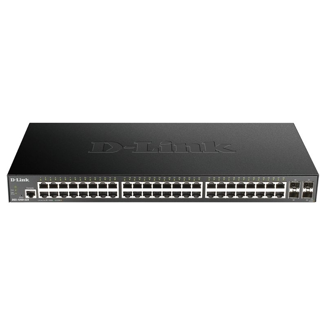 D-Link DGS-1250-52X/E Switch 48xGb 4x10G SFP+ 1