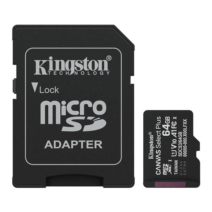 Kingston SDCS3/64GB microSDXC Gen3 150MB/s A1 1