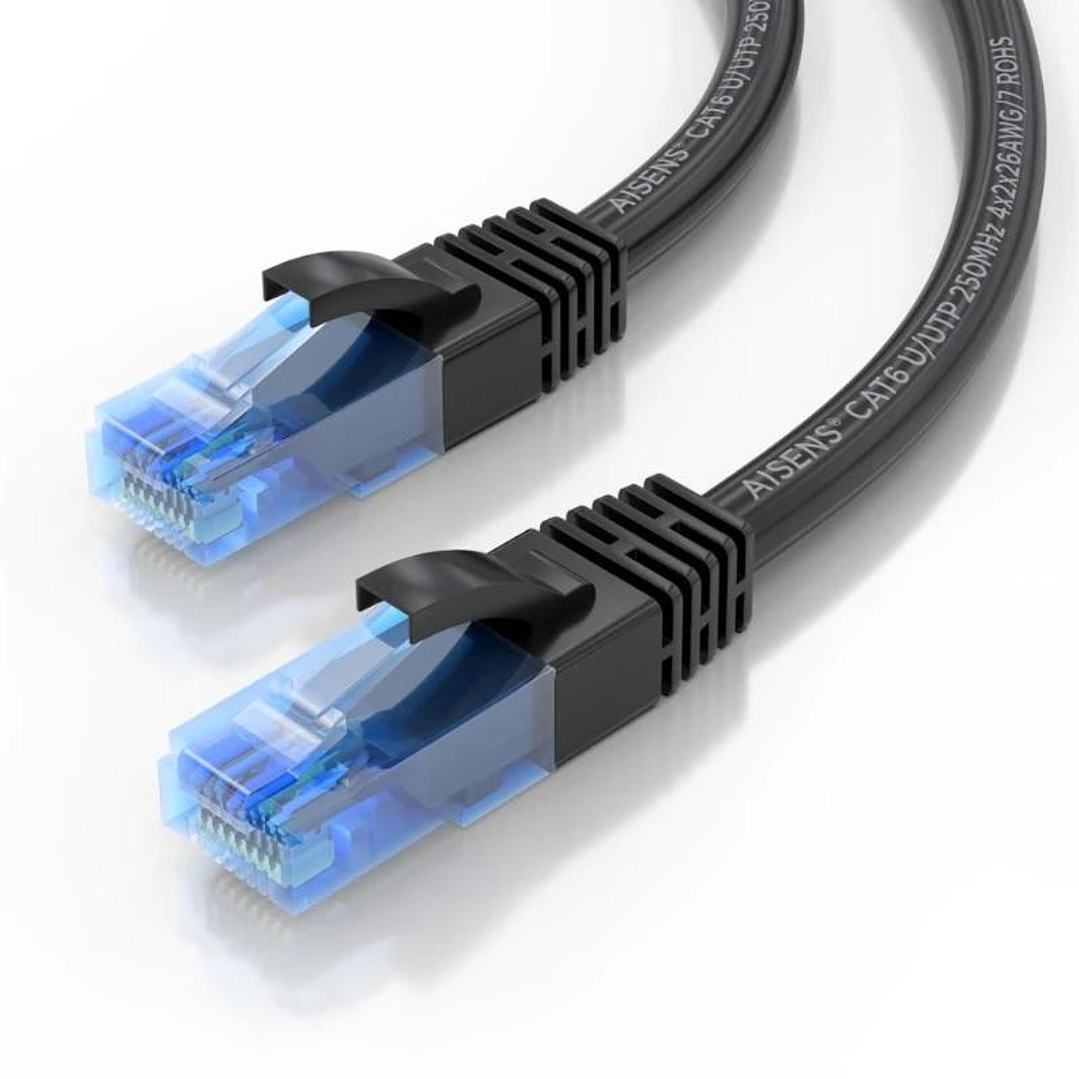 Aisens Cable RJ45 Cat.6 UTP AWG26 CCA Negro 1.0M 3