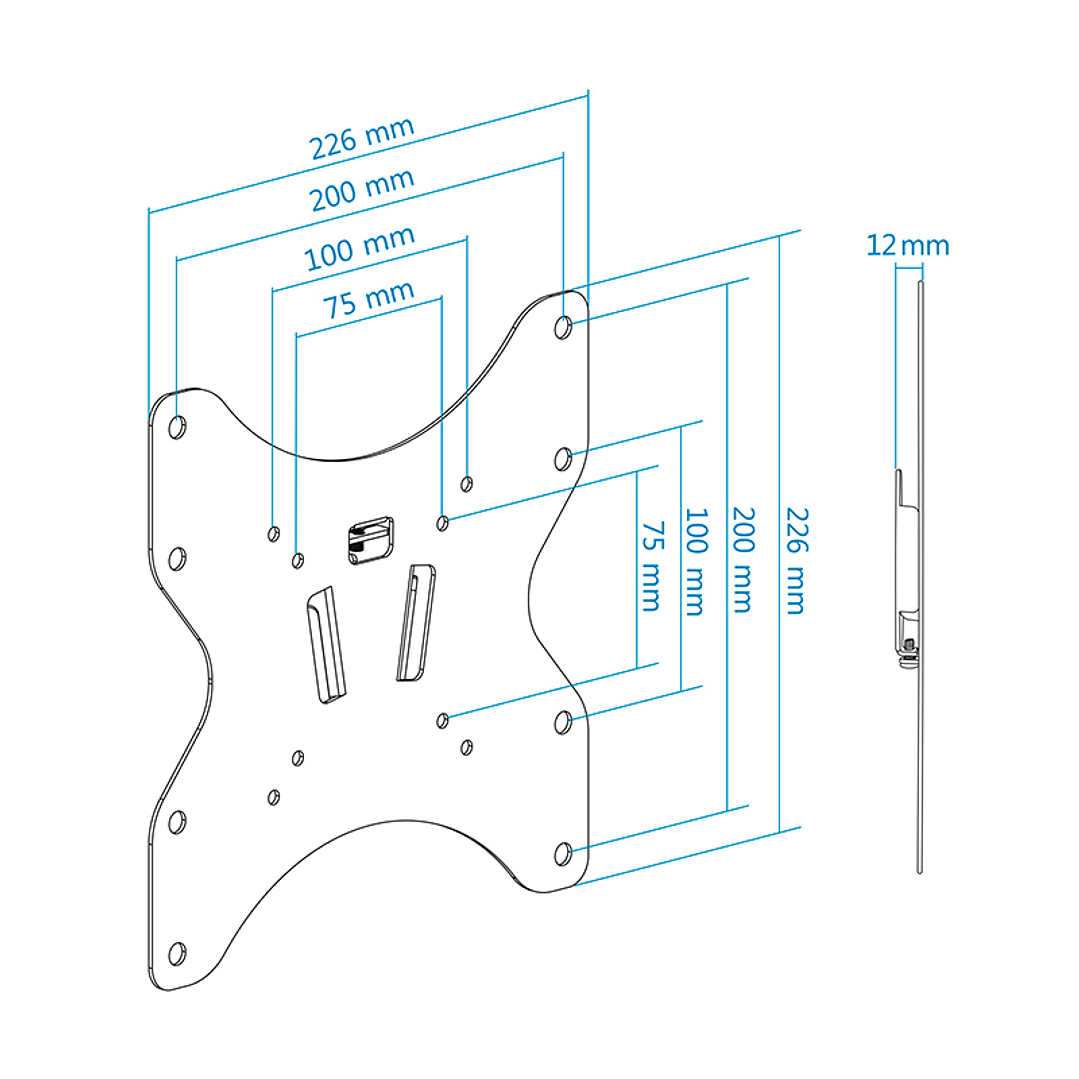 Tooq LP1242F-B Soporte Pared Fijo 23-42