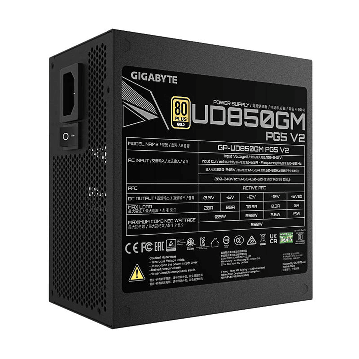 Gigabyte Fuente Alimentación GP-UD850GM PG5 V2 4