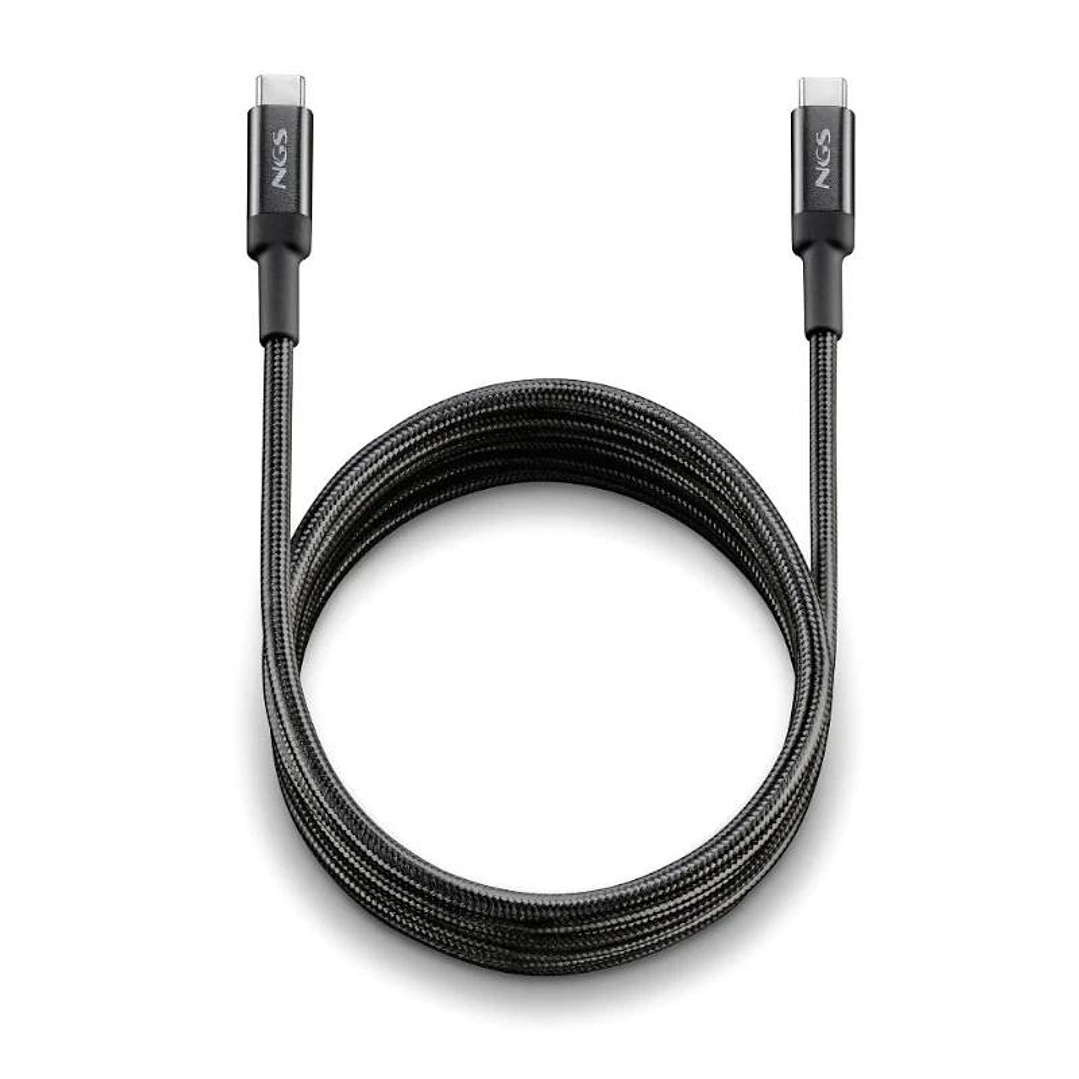 NGS Cable carga rapida USB C A USB C 100w 3M 1