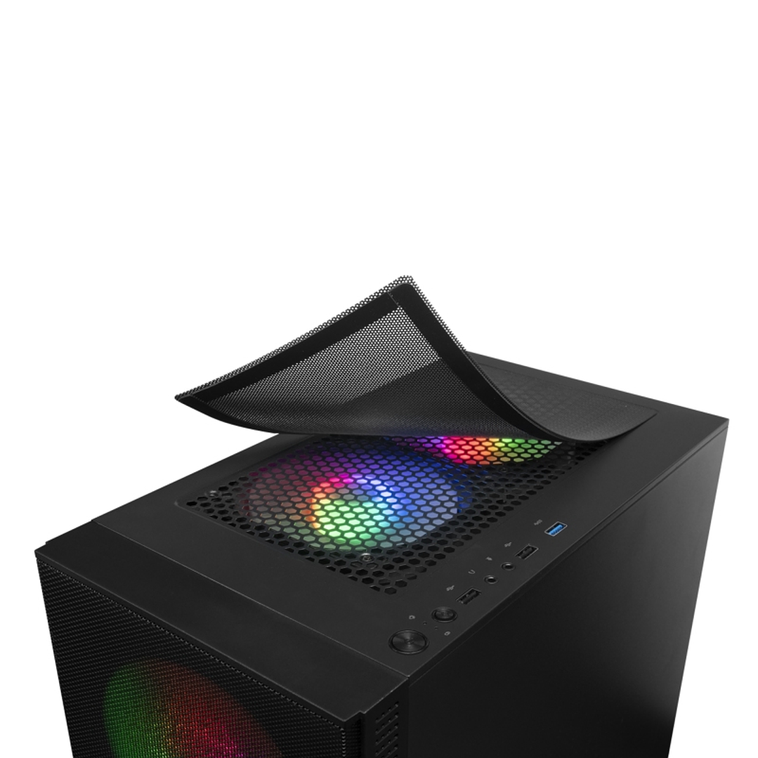 Mars Gaming Caja MCZ PREMIUM M-ATX 2X FRGB Negra 3