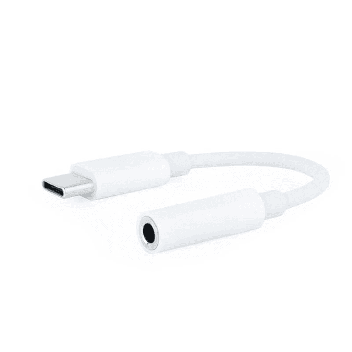 Nanocable Adaptador Audio USB-C-M a Jack-H, Blanco 1