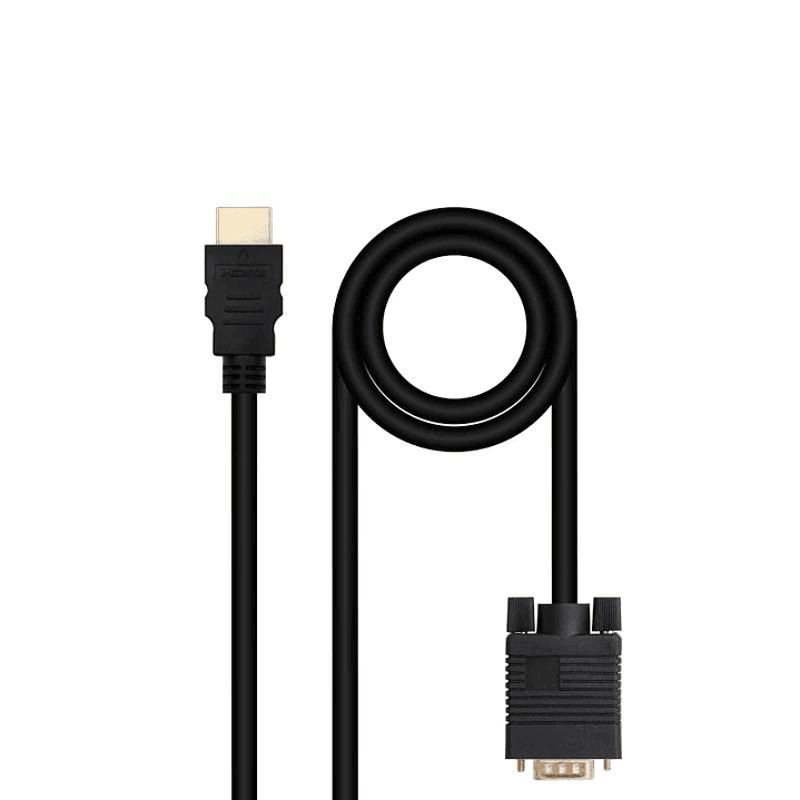Nanocable Conversor HDMI a VGA M-M, 1.8 m Negro 1