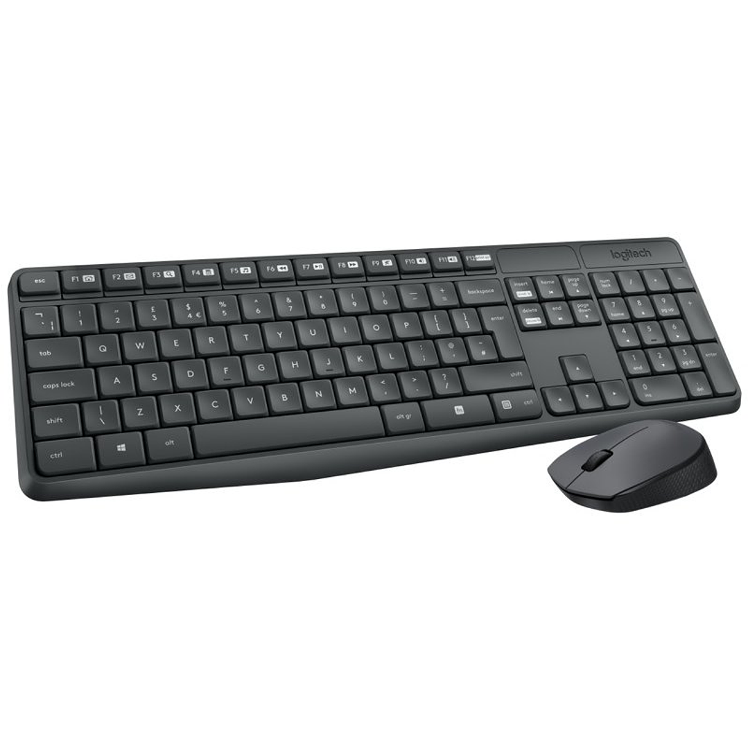 Logitech MK235 Teclado y ratón Inalámbrico Gris 3