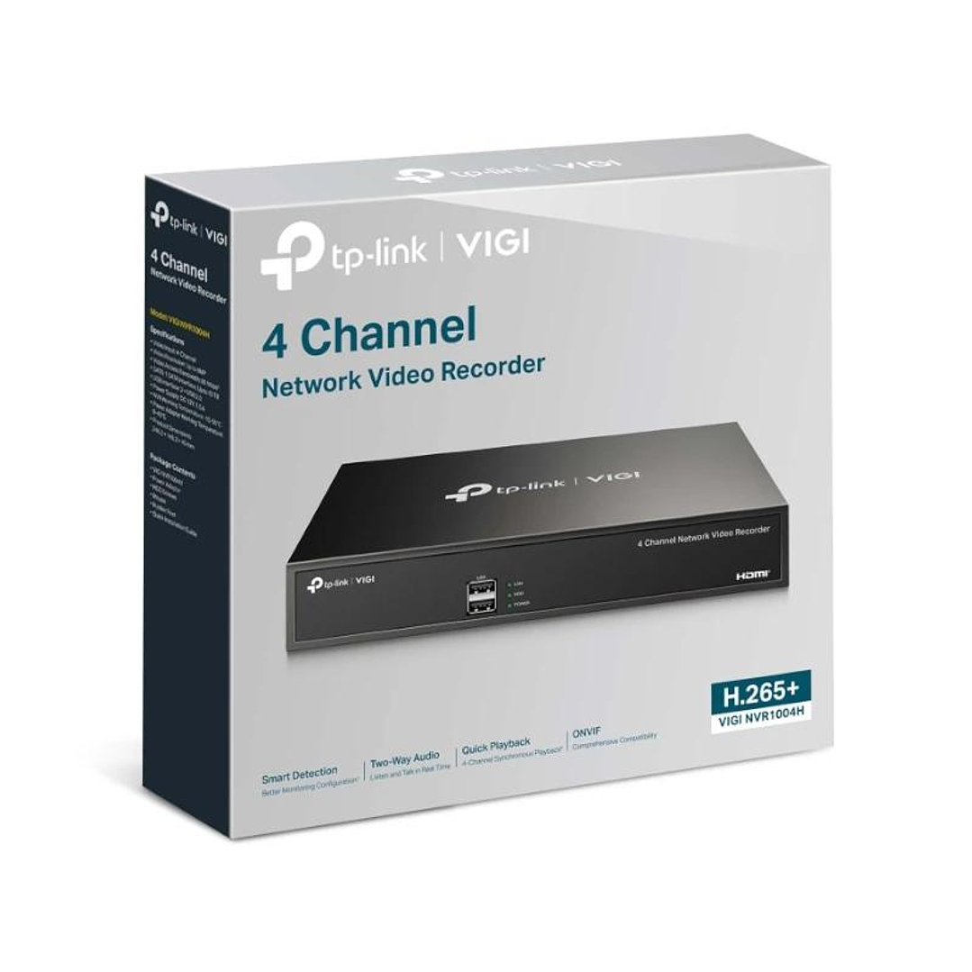 VIGI NVR1004H Grabador H.265+ 4 C 1x10/100 1xHDMI 4