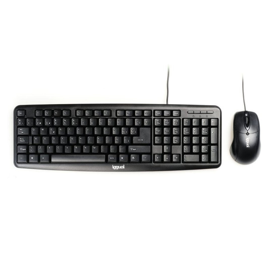 iggual Kit teclado y ratón COM-CK-BASIC negro 1