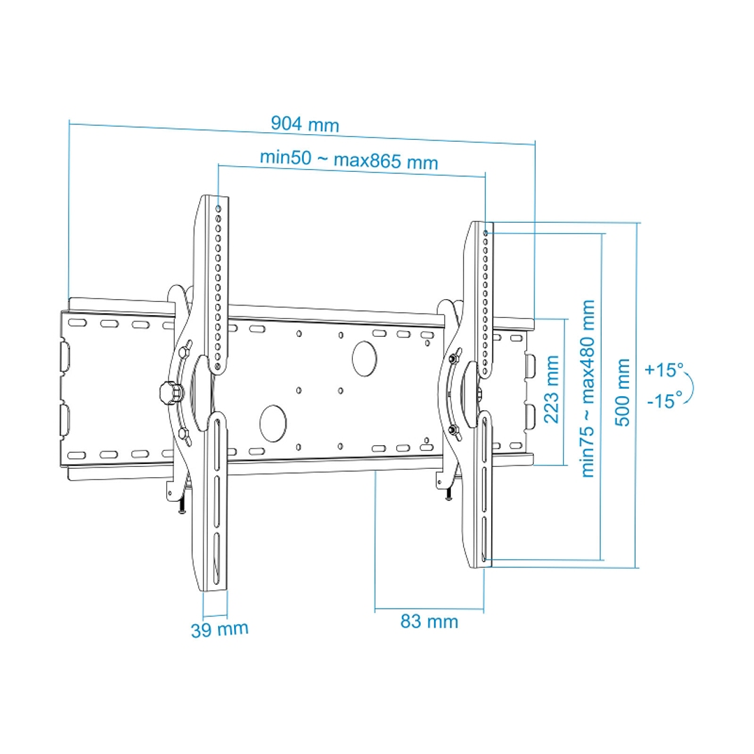 Tooq  LP4970T-B Soporte TV 37