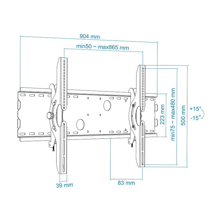 Tooq  LP4970T-B Soporte TV 37