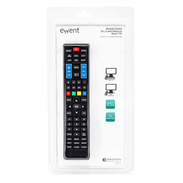 EWENT EW1575 Mando TV universal para LG y Samsung 4