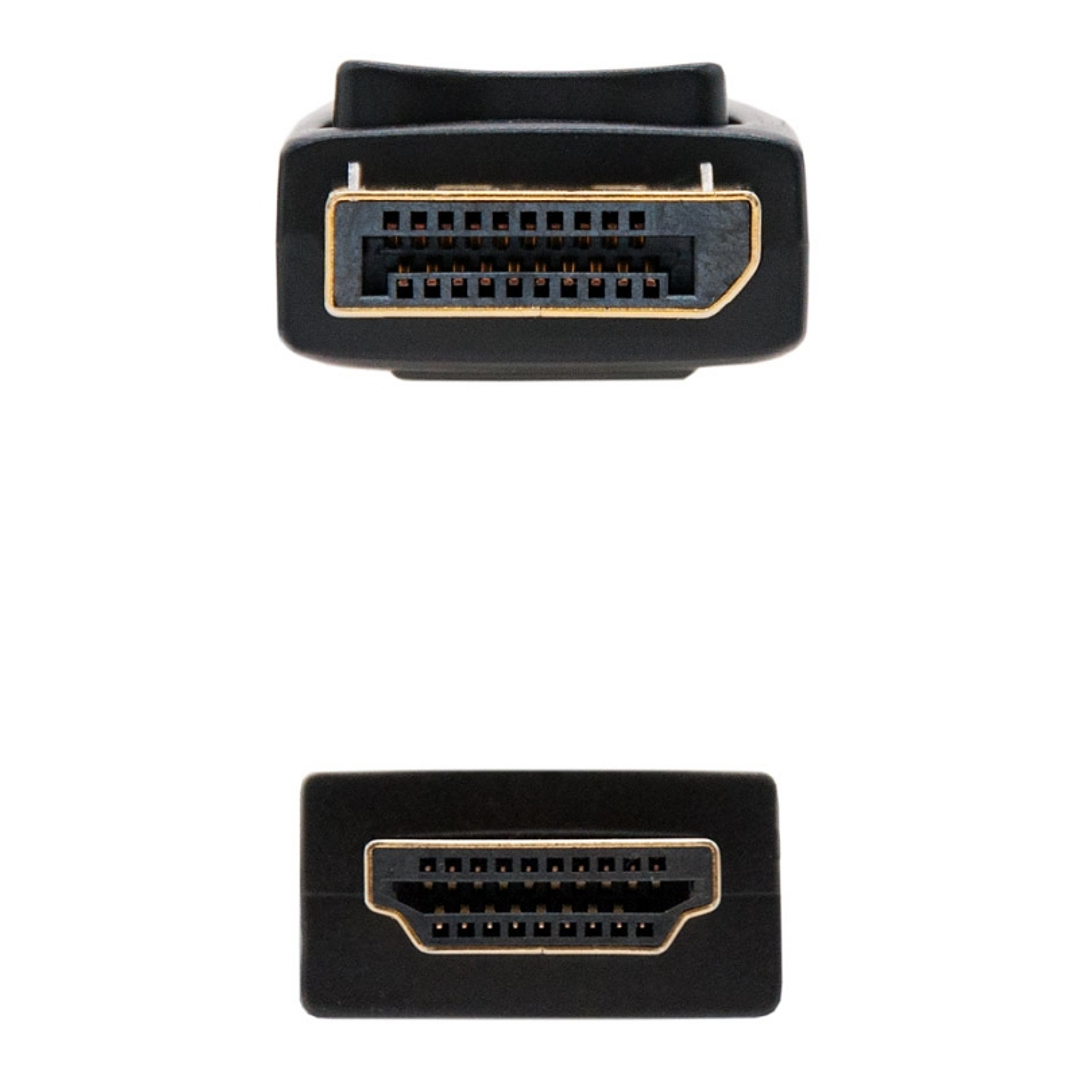 Nanocable Cable Conversor DP a HDMI 3 M Negro 3