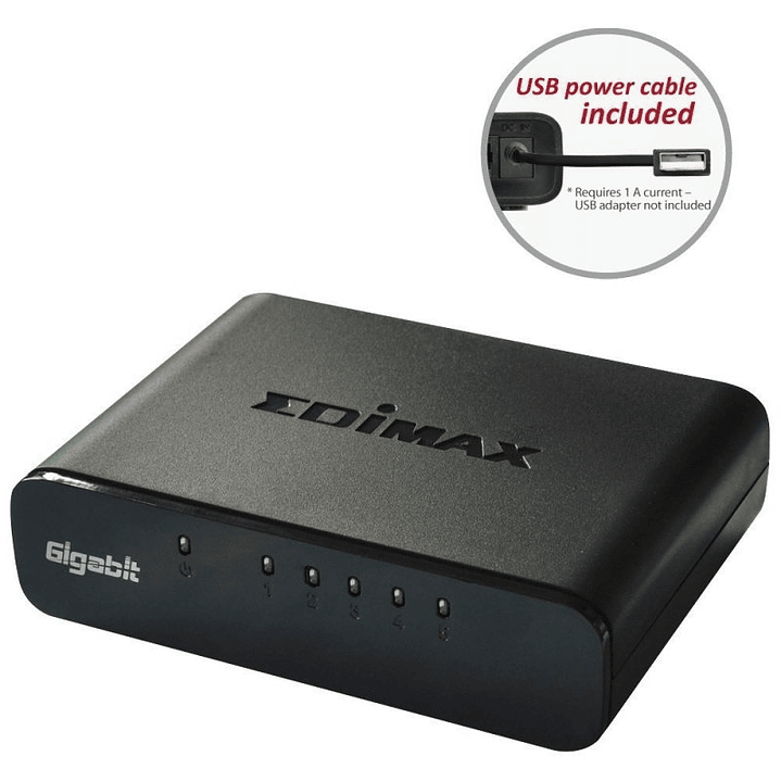 Edimax ES-5500G V3 Switch 5xGB Mini USB 1
