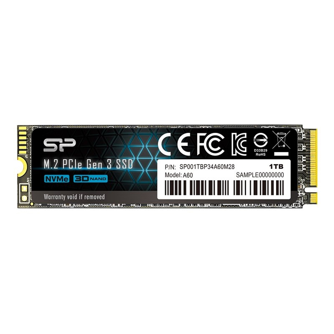 SP P34A60 1TB SSD M.2 PCIe Gen3x4 Nvme 1