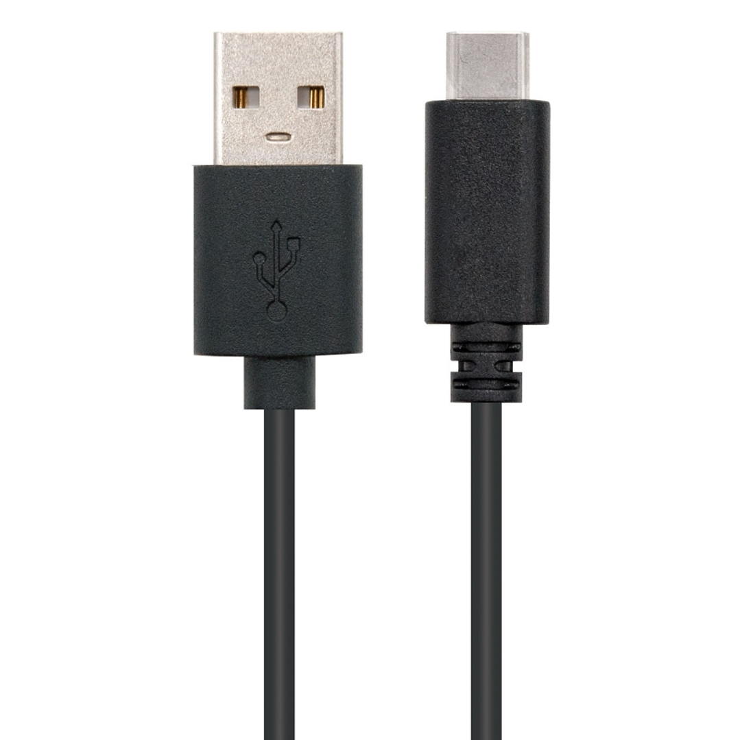 Nanocable Cable USB 2.0 3A Tipo USB-C/M-A/M 2 M 1