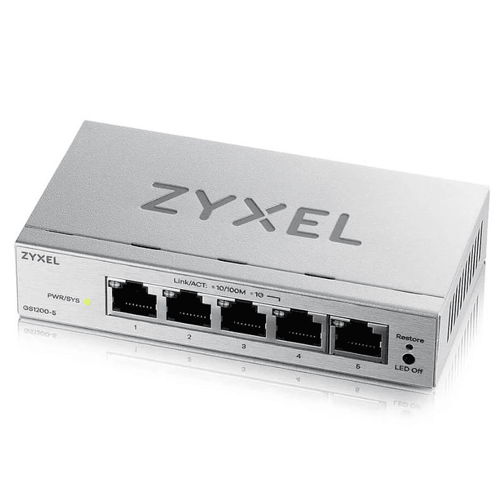 ZyXEL GS1200-5V3 Switch 5xGbE 1