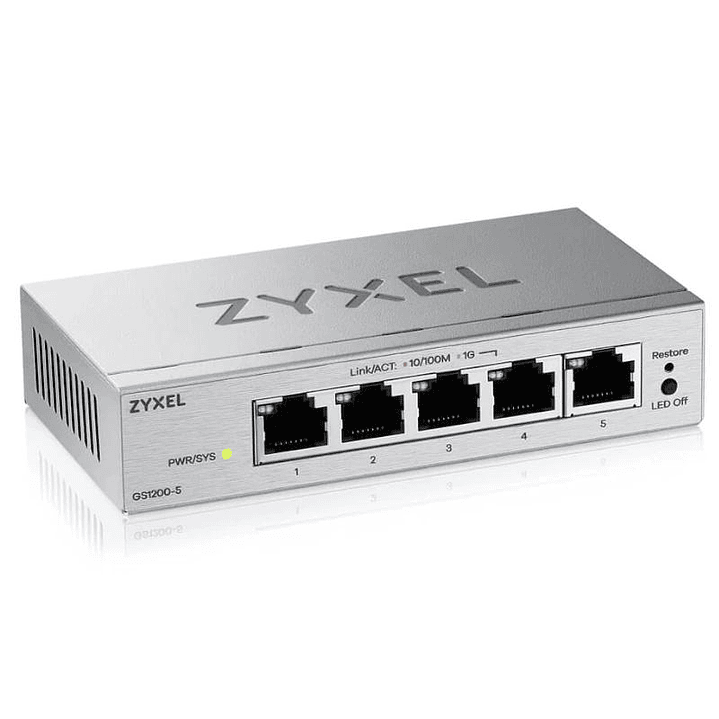 ZyXEL GS1200-5V3 Switch 5xGbE 2