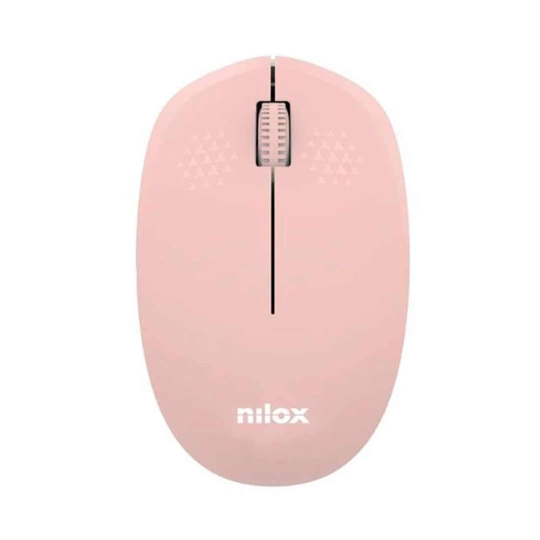 Nilox Ratón Wireless, 1000 DPI, 3 botones, Rosa 1