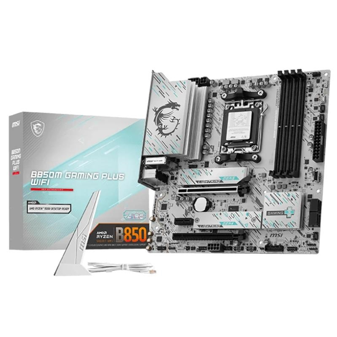 MSI Placa Base B850M GAMING PLUS WIFI6E DDR5  mATX 1