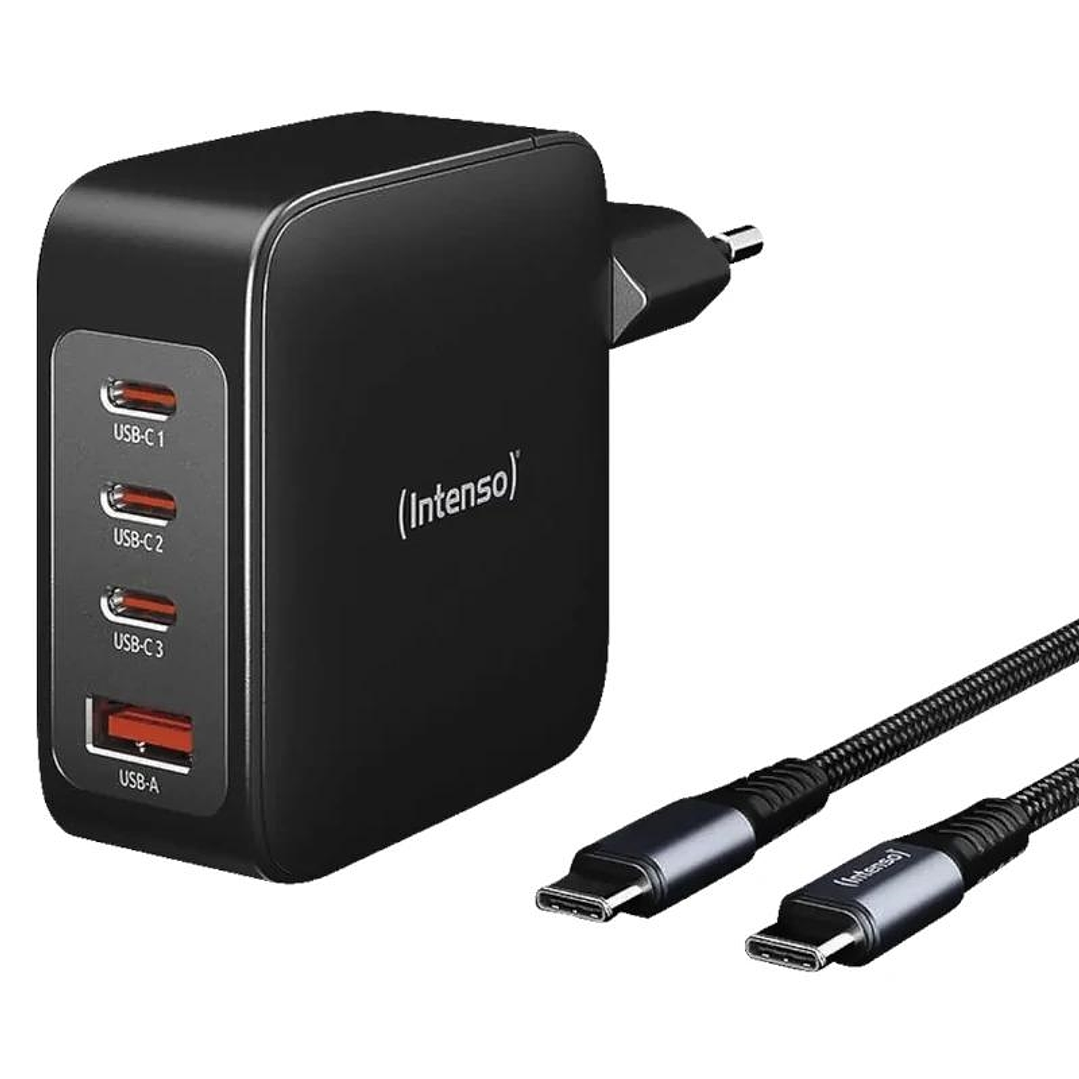 Intenso | KIT Cargador GaN W140A3C + Cable USB-C 1