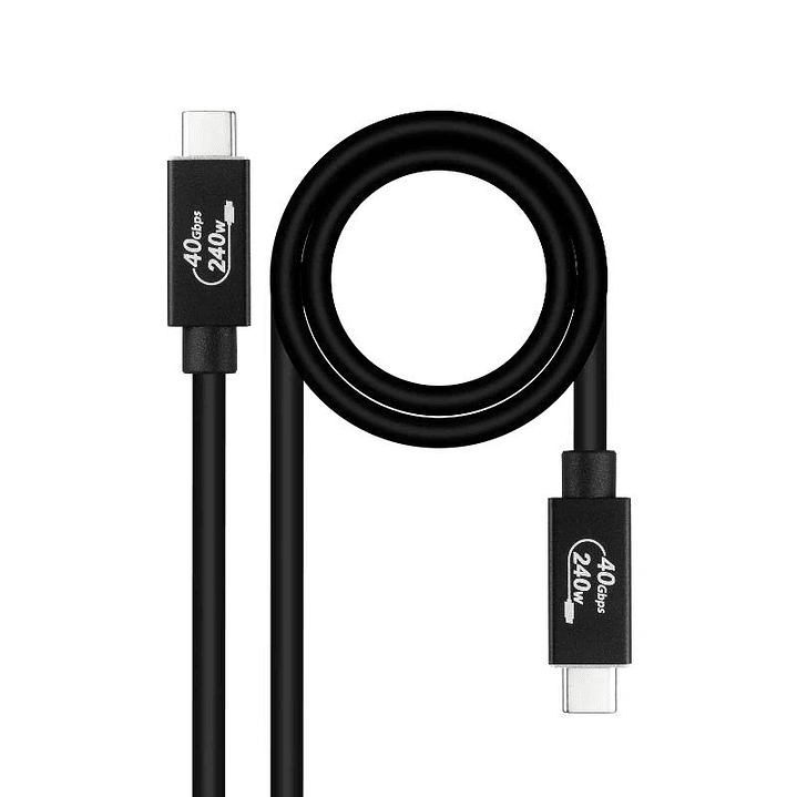 Nanocable Cable USB4 Gen3x2 40Gbps 240W USB-C 1M 1