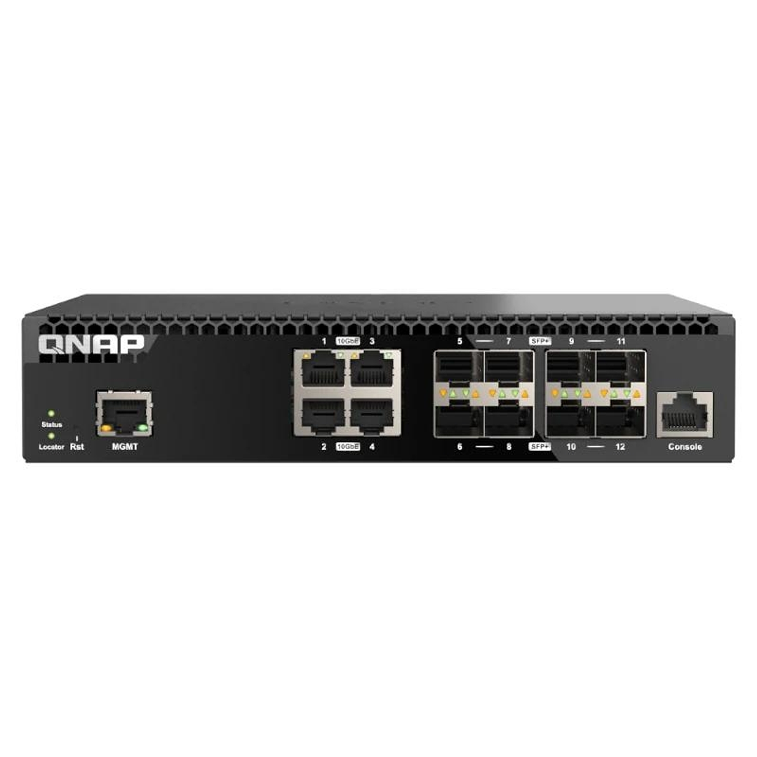 QNAP QSW-M3212R-8S4T Switch 8x10GbE SFP+ 4x10GbE 1