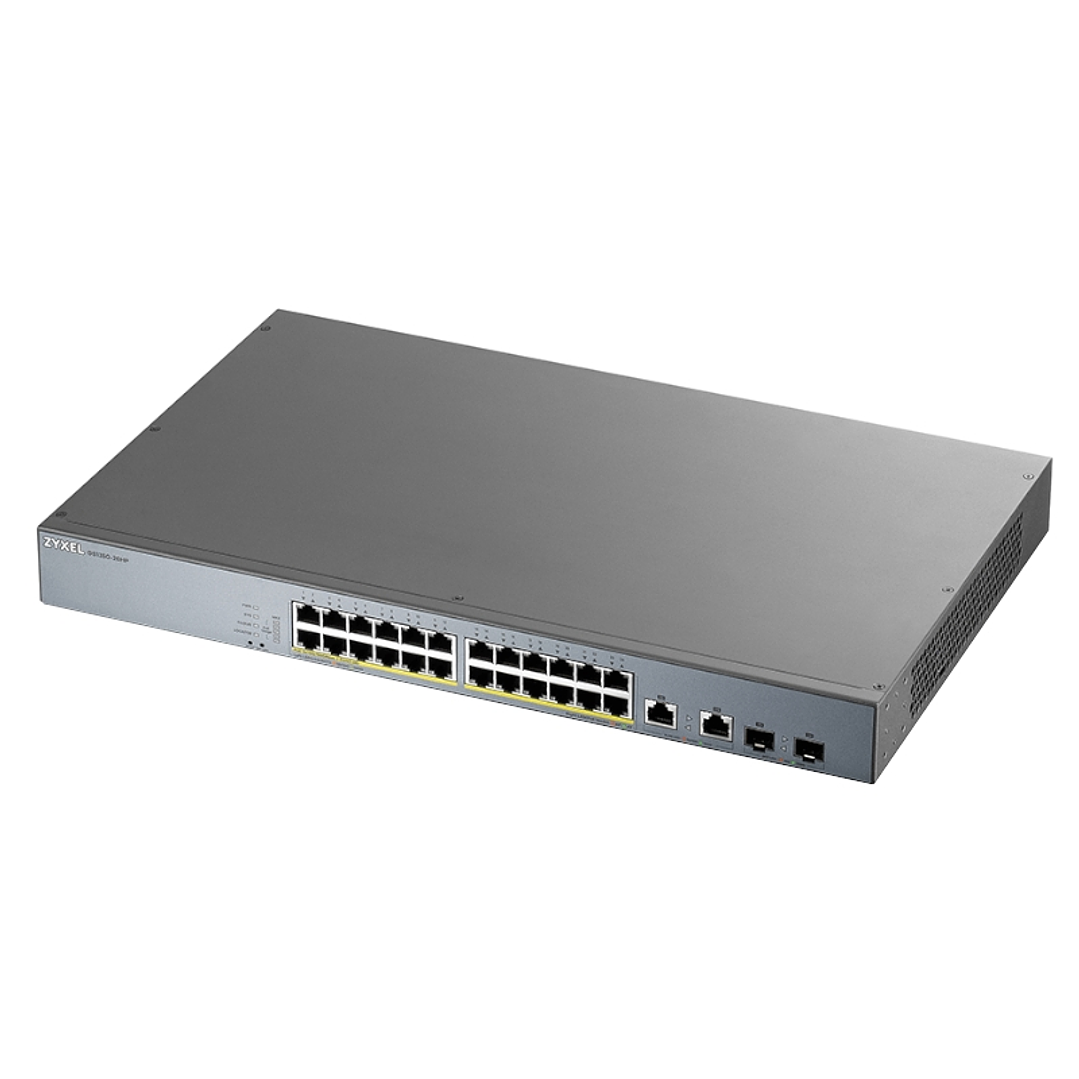 ZyXEL GS1350-26HP Switch 24xGB PoE 2xSFP 375W 1