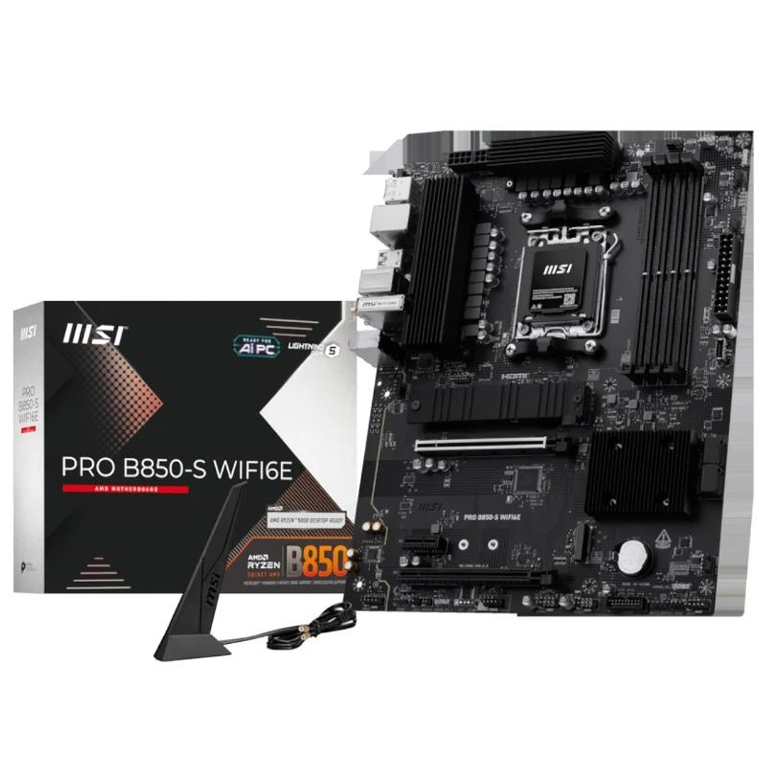 MSI Placa Base PRO B850-S WIFI6E DDR5 ATX AM5 1