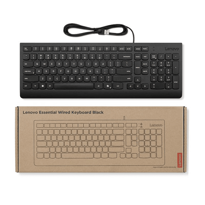 Lenovo Teclado con cable USB 3